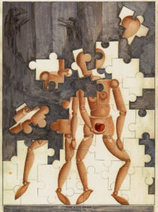 Adam and Eve Puzzle: to be assembled with Love, from Pnina Granirer’s series The Trials of Eve.