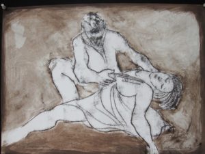 Losting Euradice again, lift-drawing, printing inks From the Orpheus Suite minimum starting bid $250 with increments of $20