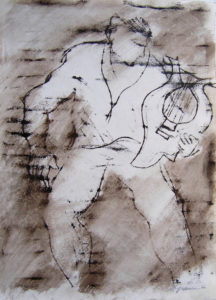 Orpheus 2, lift-drawing, printing inks From the Orpheus Suite minimum starting bid $250 with increments of $20